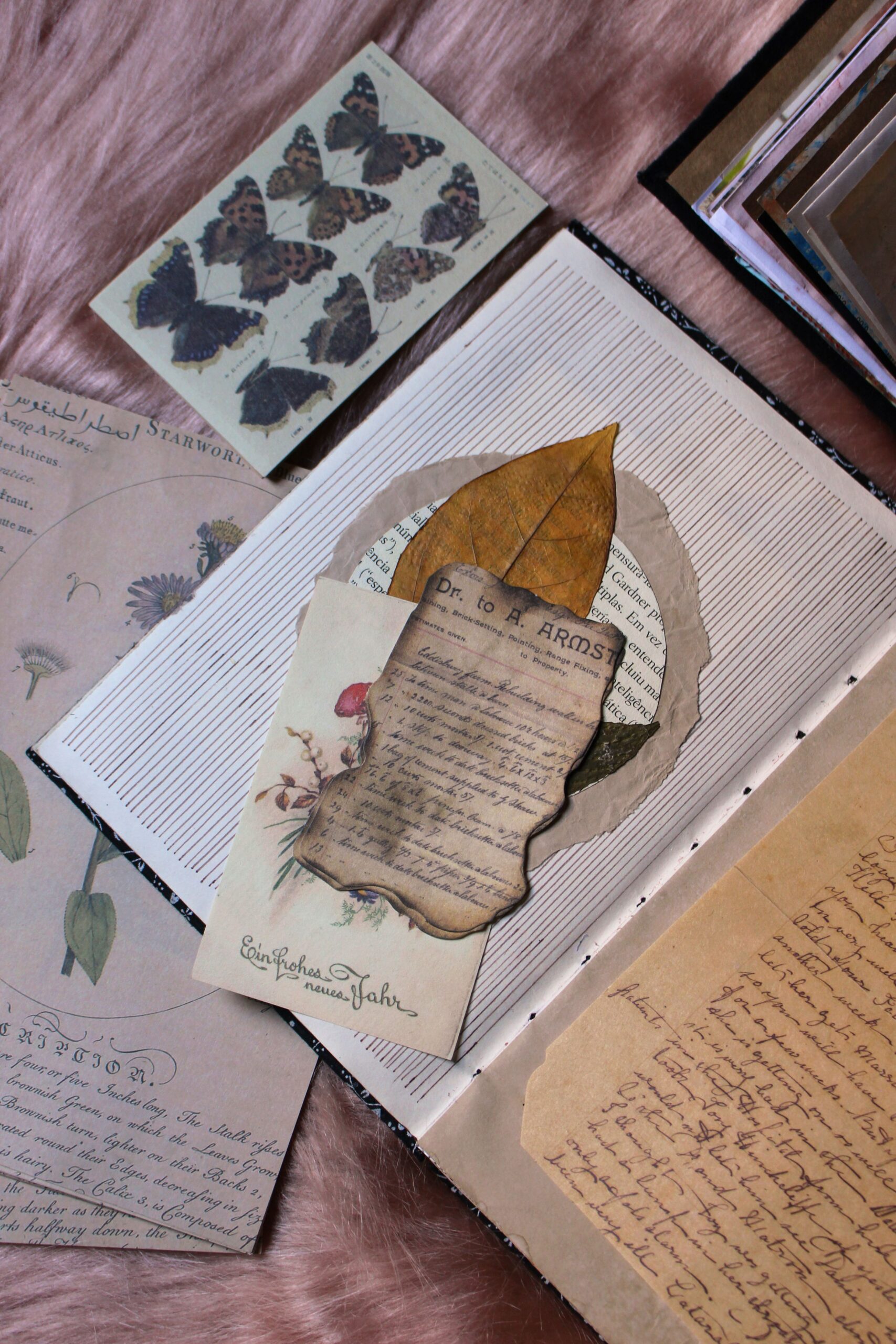 Photo of journal with some small inclusions. Chosen to allude to the theme of journalling not being the thing that will stop smart people from getting stuck.